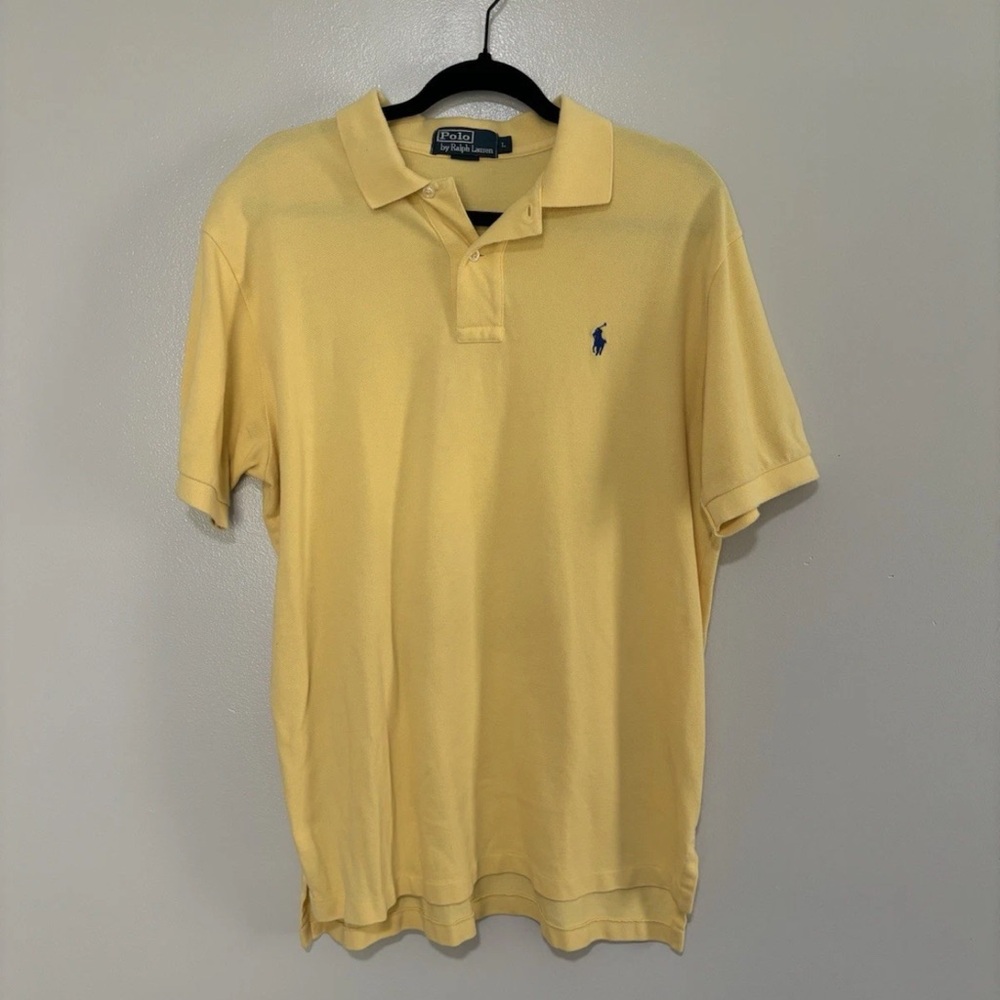Polo by Ralph Lauren Men's Yellow Polo Shirt